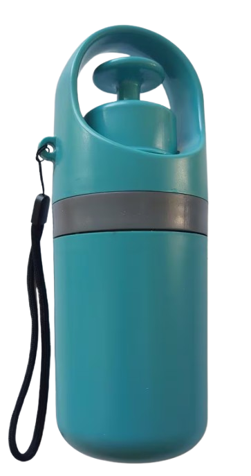 Scoop portabil pentru deșeuri animale cu gheare și dispenser pentru pungi